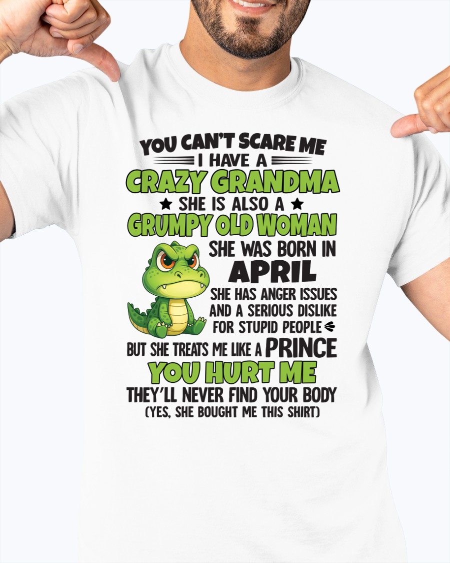 APRIL - YOU CAN'T SCARE ME - FOR GRANDSON - GIFT FROM GRANDMA - LUNA04 (SKU09-85-04)