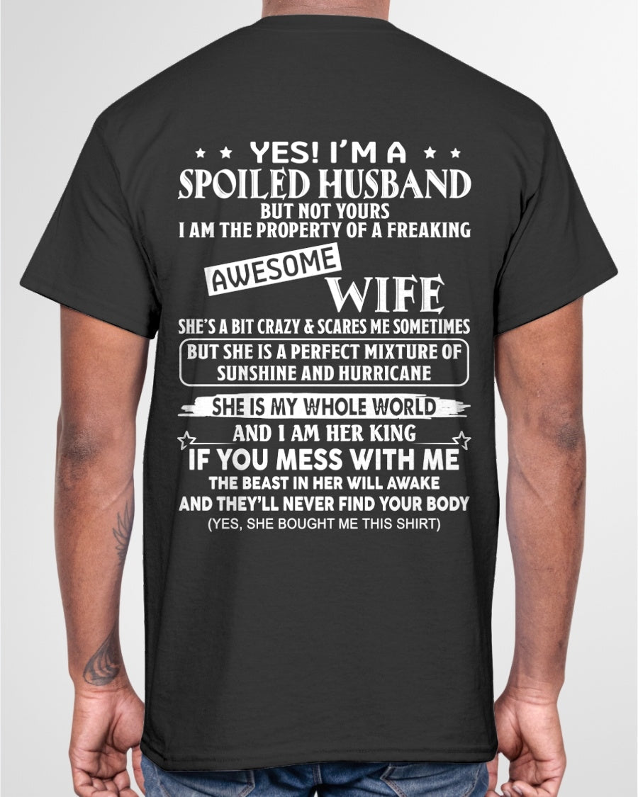 Yes! I'm A Spoiled Husband But Not Yours - Birthday Gift From Wife / Woman - LUNA00 (SKU12-232-00)