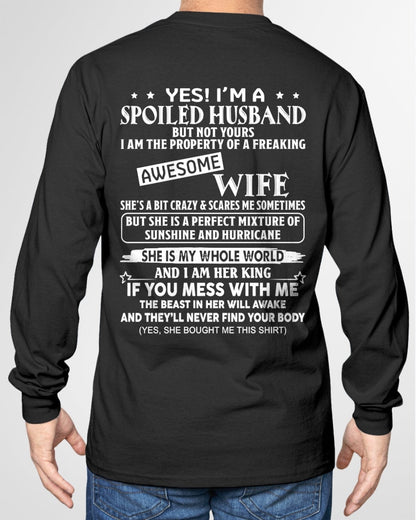 Yes! I'm A Spoiled Husband But Not Yours - Birthday Gift From Wife / Woman - LUNA00 (SKU12-232-00)