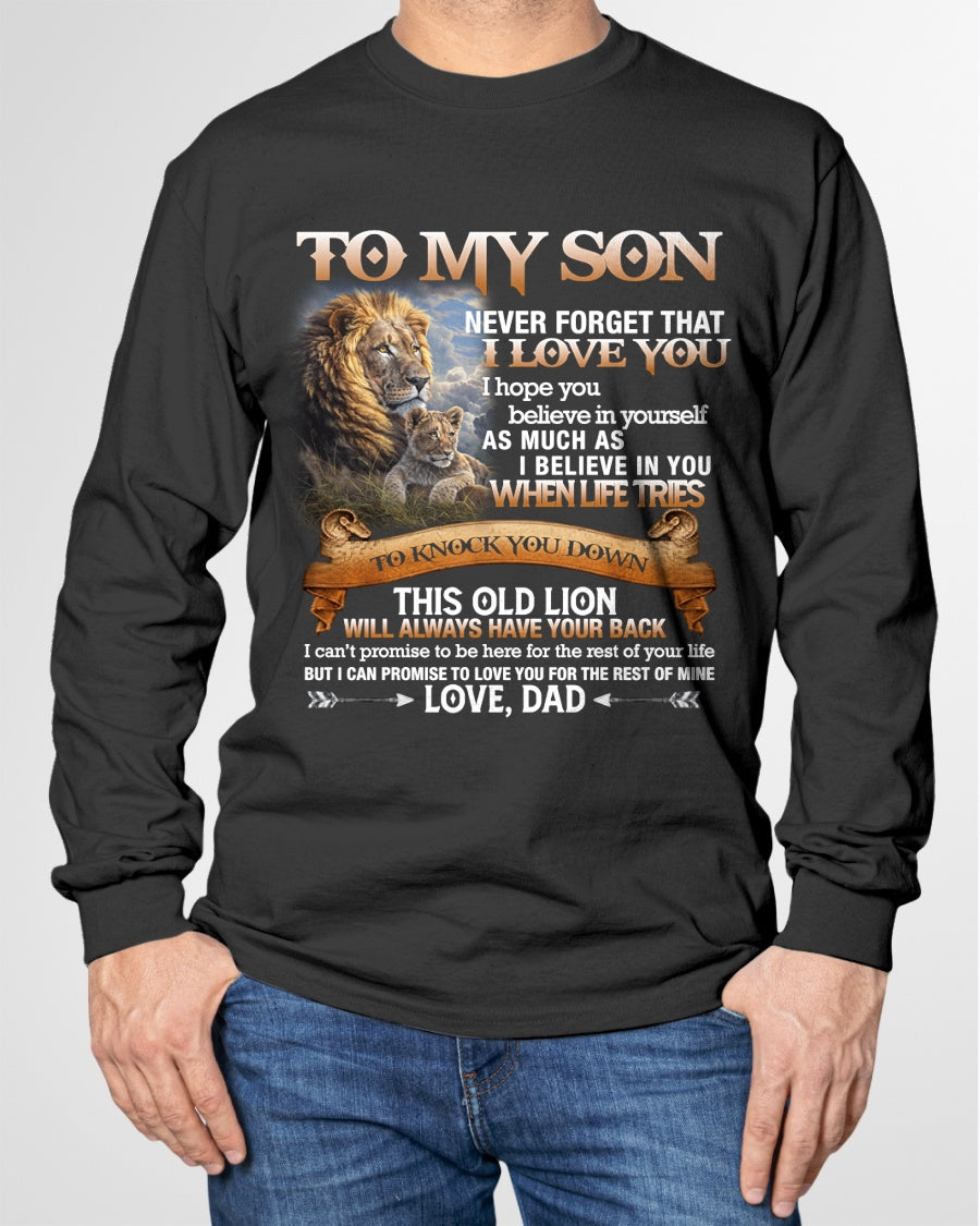 To My Son T-Shirt – Gift From Dad / Man - LUNA00 (SKU12-76)