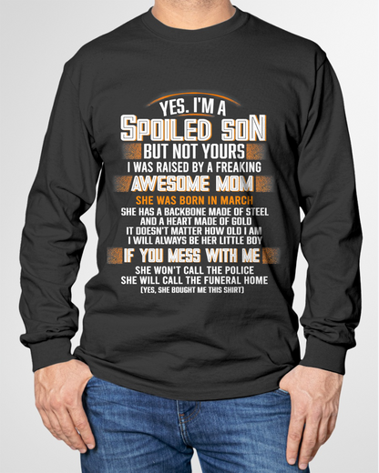 MARCH - Raised By A Freaking Awesome Mom - FROM MOM TO SON - LUNA03 (SKU26T-01-45-03)