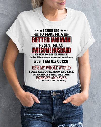 MARCH - GOD SENT ME AN AWESOME HLUNABAND - GIFT FROM HLUNABAND - EBIL03 (SKU12-321-03)