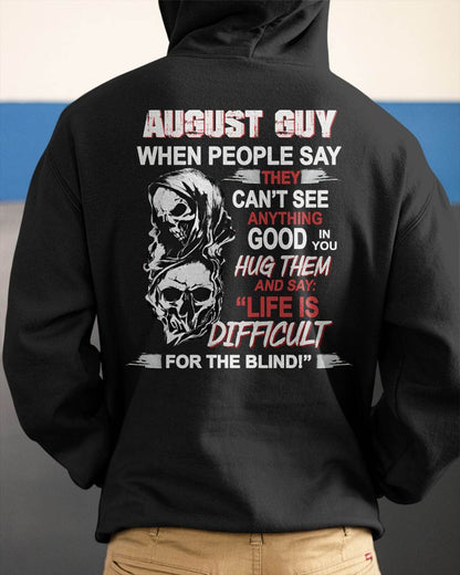 AUGLUNAT -  HUG THEM AND SAY... - BIRTHDAY T-SHIRT FOR MEN - SNOW08 (SKU12-253-08)