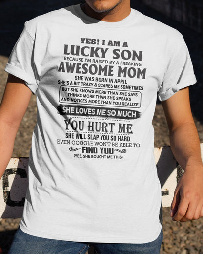April - Awesome Mom - Perfect Gift For Your Son From Mom - LUNA04 (SKU-LKW-04)