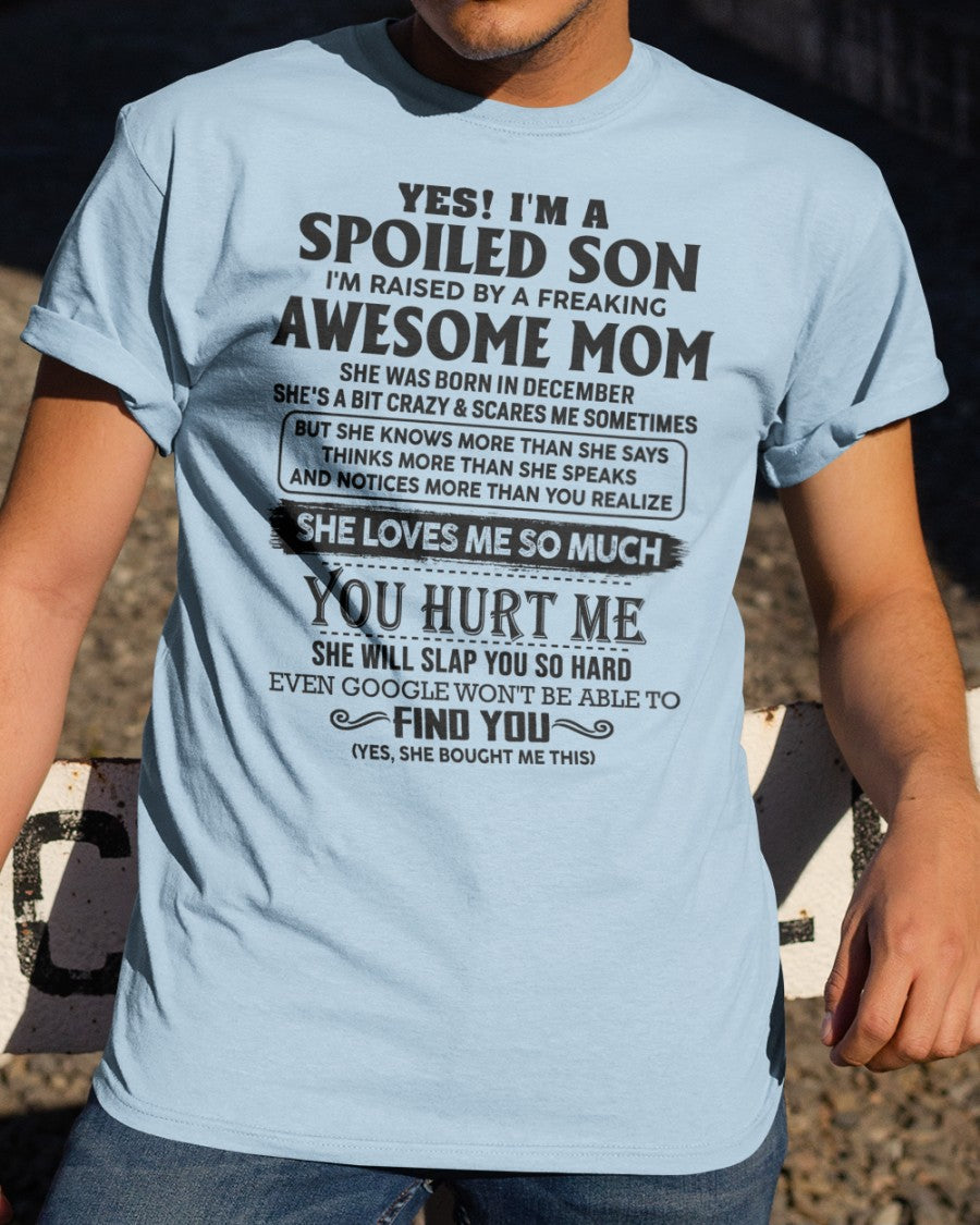 December - Awesome Mom - Perfect gift for your son from Mom - LUNA12 (SKU-SPW-12)