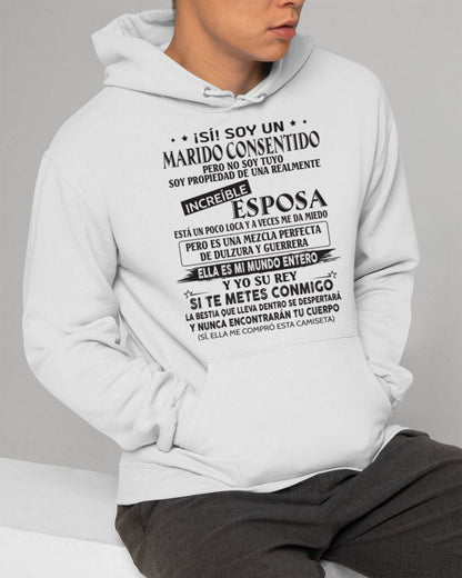 CAMISETA DIVERTIDA DE ESPOSO CONSENTIDO - LUNA00sp (SKU05-105-00)
