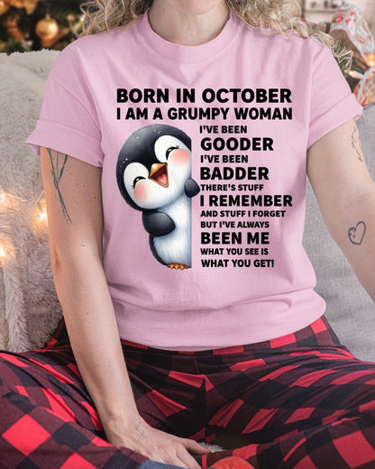 BORN IN OCTOBER I AM A GRUMPY WOMAN LUNA10 FMA (SKU09-95-10)