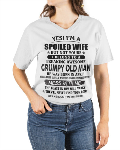 Grumpy Old Man April – Perfect gift for wife From Husband – LUNA04 (SKU08-63-04)