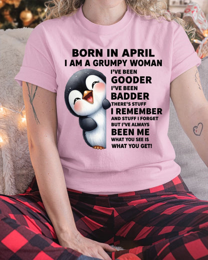 BORN IN APRIL I AM A GRUMPY WOMAN LUNA04 FMA (SKU09-95-04)