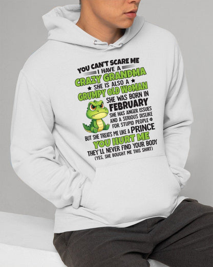 FEBRUARY - YOU CAN'T SCARE ME - FOR GRANDSON - GIFT FROM GRANDMA - LUNA02 (SKU09-85-02)