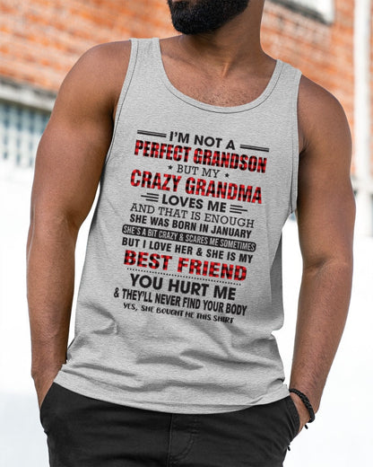I’m Not A Perfect Grandson T-Shirt – Birthday Gift From January Grandma / Woman - LUNA01 (SKU10-167-01)