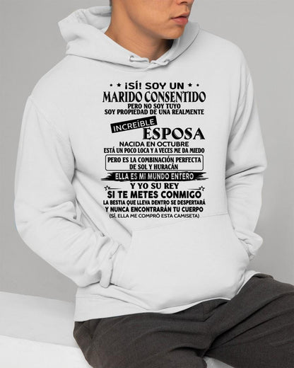 Octubre - Esposa increíble - Regalo especial para Marido - T10 (Sku.tbnA4)