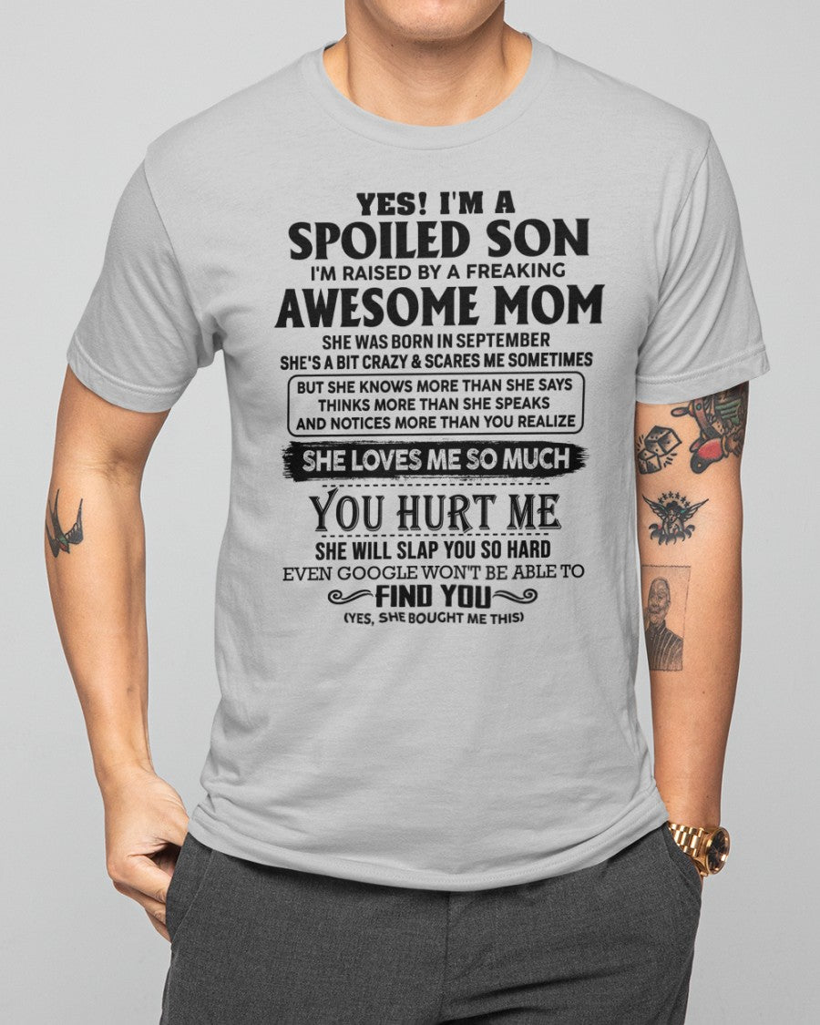 September - Awesome Mom - Perfect Gift For Son From Mom - LUNA09 (SKU-SPW-09)