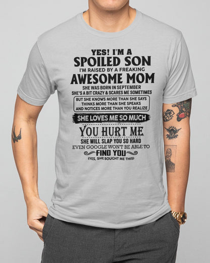 September - Awesome Mom - Perfect Gift For Son From Mom - LUNA09 (SKU-SPW-09)