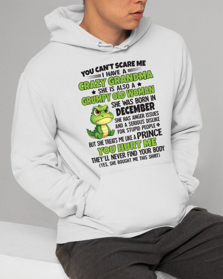 DECEMBER - YOU CAN'T SCARE ME - FOR GRANDSON - GIFT FROM GRANDMA - LUNA12 (SKU09-85-12)