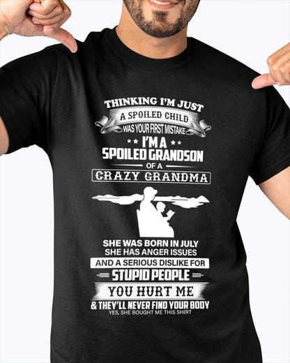 Spoiled by Grandma Shirt July Edition – From Grandma to Grandson LUNA07 (SKU-GMS2-07)