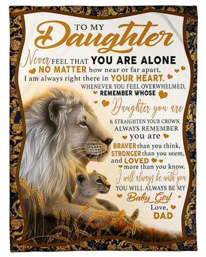 BLANKET FOR DAUGHTER – COMFORT & WARMTH GIFT FROM DAD