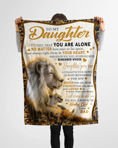 BLANKET FOR DAUGHTER – COMFORT & WARMTH GIFT FROM DAD