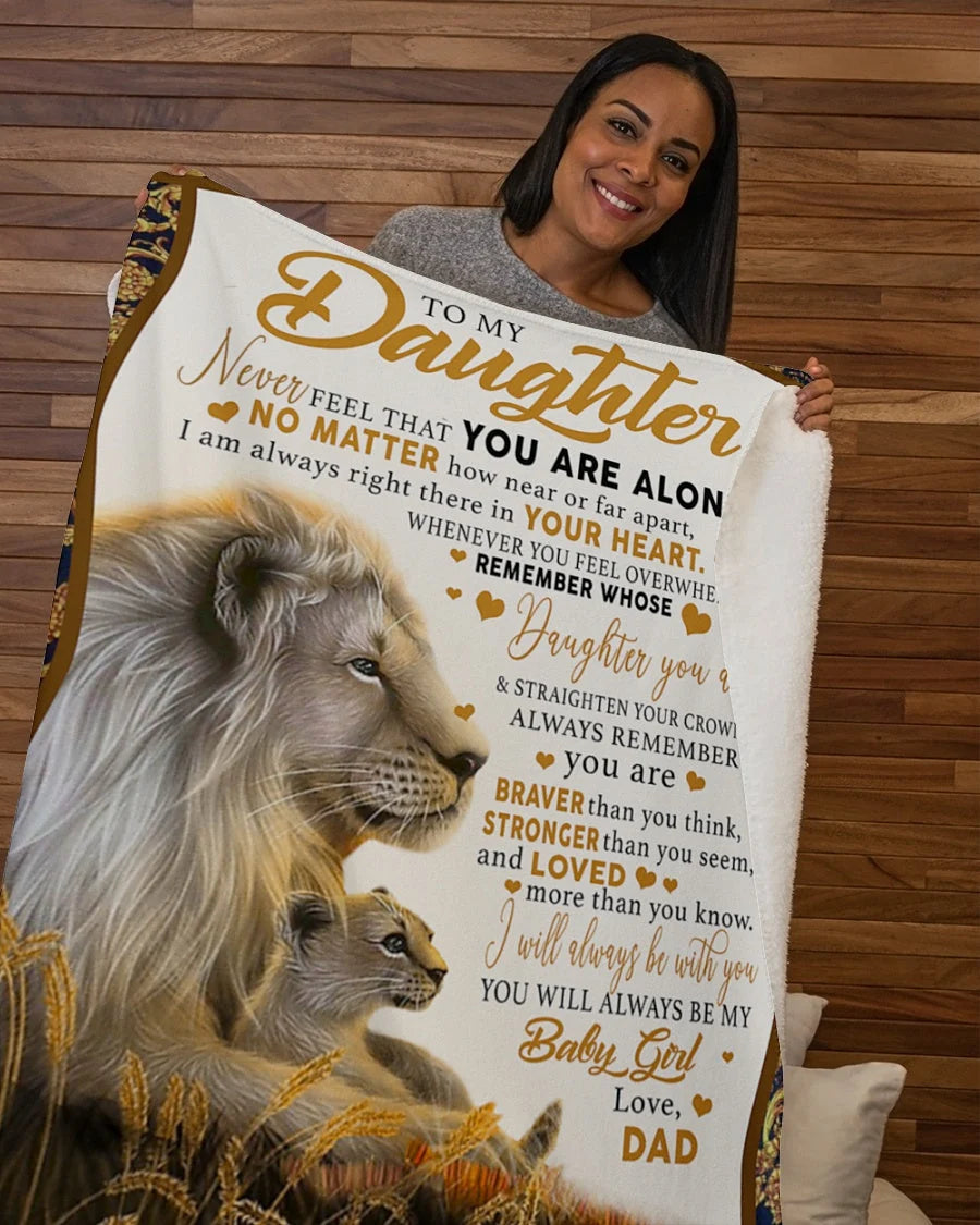 BLANKET FOR DAUGHTER – COMFORT & WARMTH GIFT FROM DAD