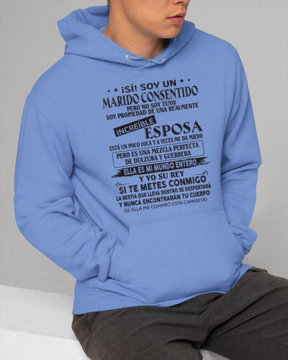 CAMISETA DIVERTIDA DE ESPOSO CONSENTIDO - LUNA00sp (SKU05-105-00)