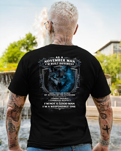 NOVEMBER - BUILT DIFFERENT - BIRTHDAY T-SHIRT FOR MEN - EBIL11 (SKU12-301-11)