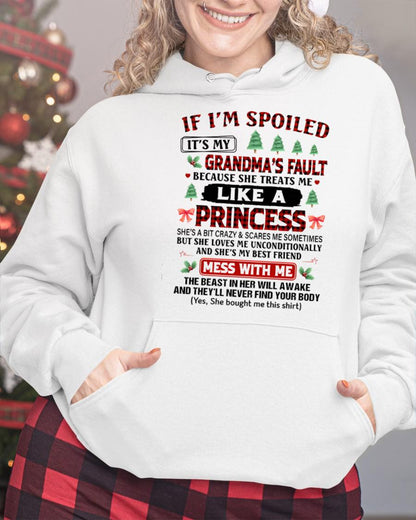 CHRISTMAX T-SHRIT FOR GRANDDAUGHTER - GIFT FROM GRANDMA - LUNA00