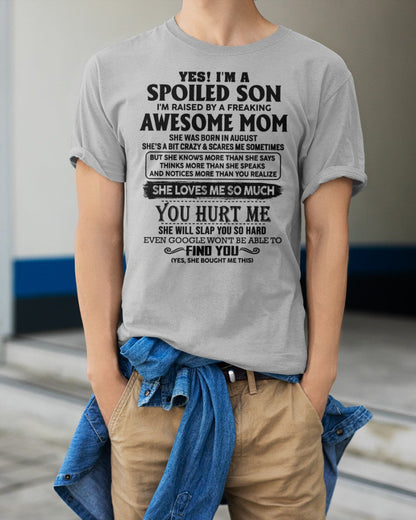 August - Awesome Mom - Perfect Gift For Son From Mom - LUNA08 (SKU-SPW-08)