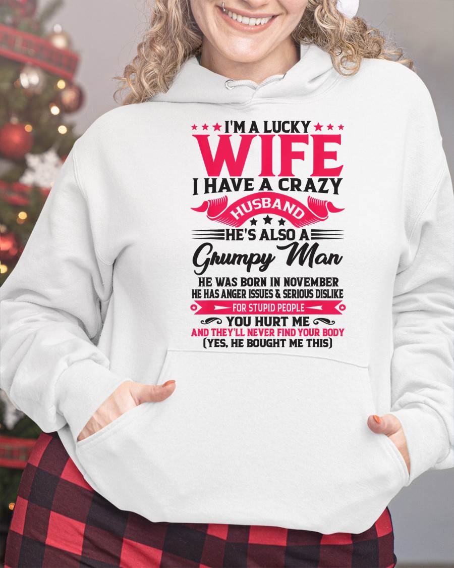 NOVEMBER - TO MY WIFE - I'M A LUCKY WIFE - GIFT FROM HUSBAND - LUNA11 (SKU10-136-11)