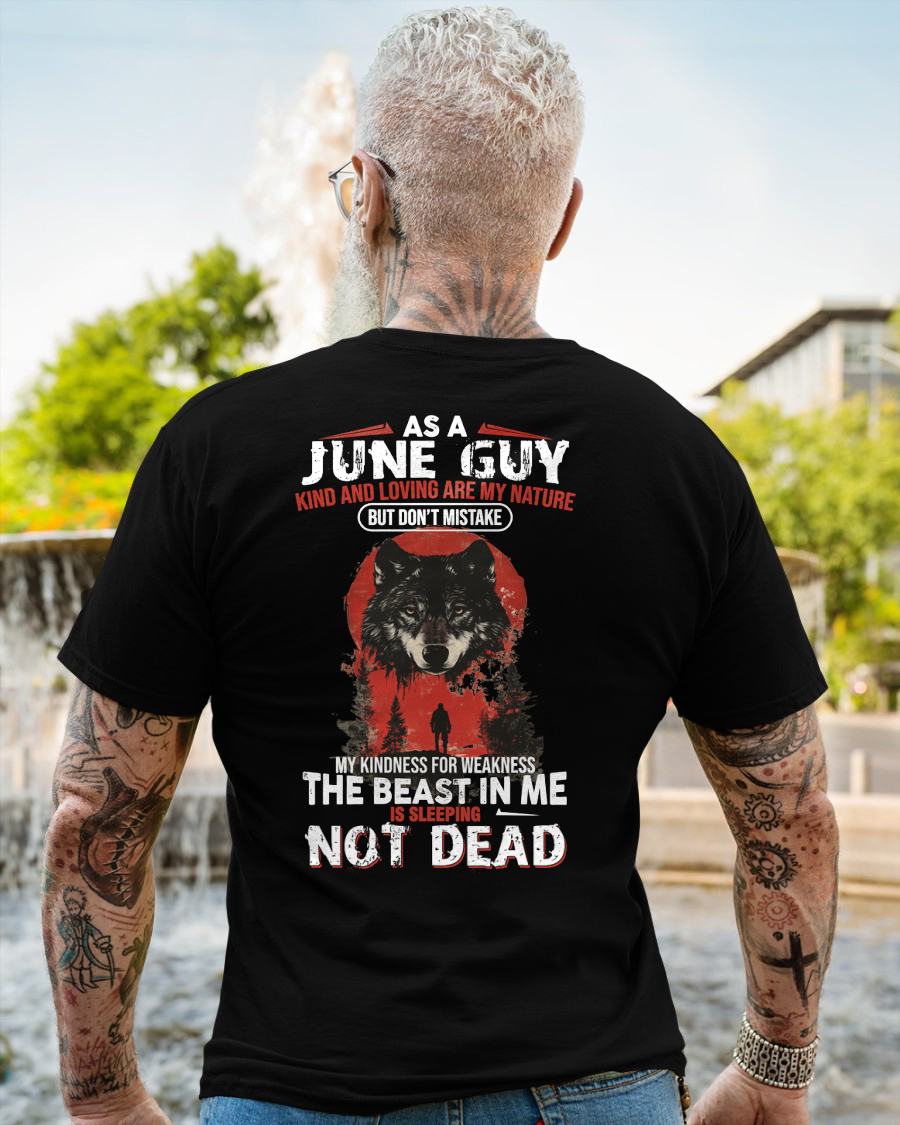JUNE - KIND AND LOVING ARE MY NATURE - BIRTHDAY T-SHIRT FOR MEN - EBIL06 (SKU26T-01-17-06)