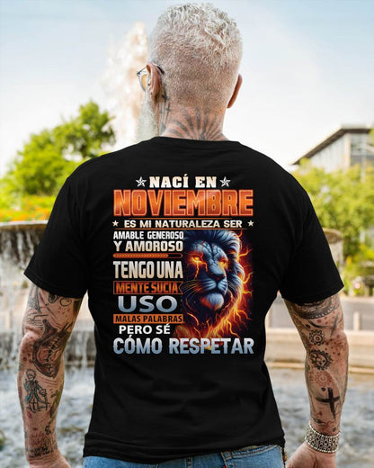 NOVIEMBRE - MENTE SUCIA PERO SÉ RESPETAR - REGALO DE CUMPLEAÑOS PARA HOMBRES - LUNA11sp (SKU10-68-11)