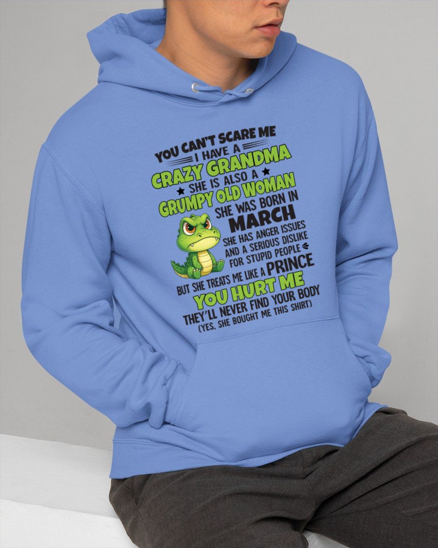 MARCH - YOU CAN'T SCARE ME - FOR GRANDSON - GIFT FROM GRANDMA - NINA03 (SKU09-85-03)