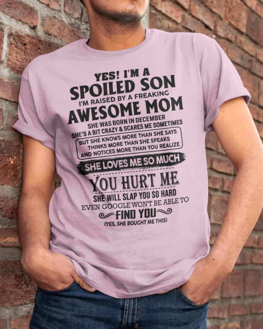 December - Awesome Mom - Perfect gift for your son from Mom - LUNA12 (SKU-SPW-12)