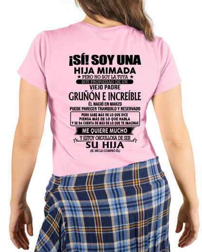 Marzo Padre Increíble - Regalo especial para hija - TBN - T03 (SKU04-109-03)