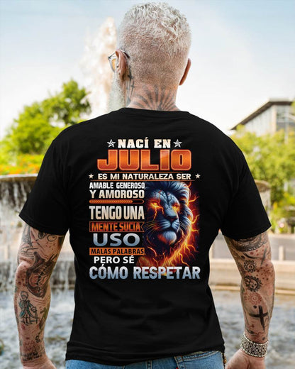 JULIO - MENTE SUCIA PERO SÉ RESPETAR - REGALO DE CUMPLEAÑOS PARA HOMBRES - LUNA07sp (SKU10-68-07)