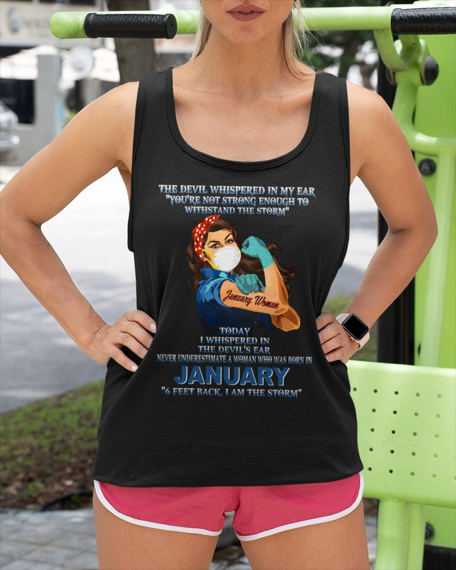 Never Underestimate A Woman Born In January – January Woman “I Am The Storm” - FMA / LUNA01 (SKU12-322-01)
