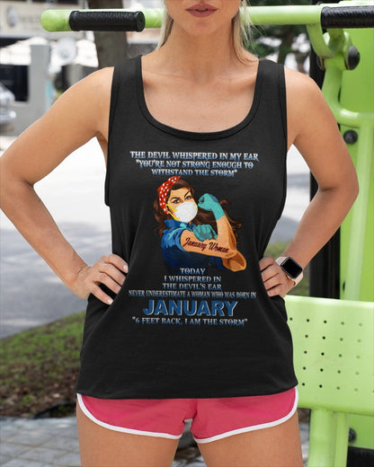 Never Underestimate A Woman Born In January – January Woman “I Am The Storm” - FMA / LUNA01 (SKU12-322-01)