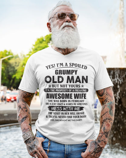 Awesome wife February - Perfect gift for husband From Wife - LUNA02 (SKU96-68-02)