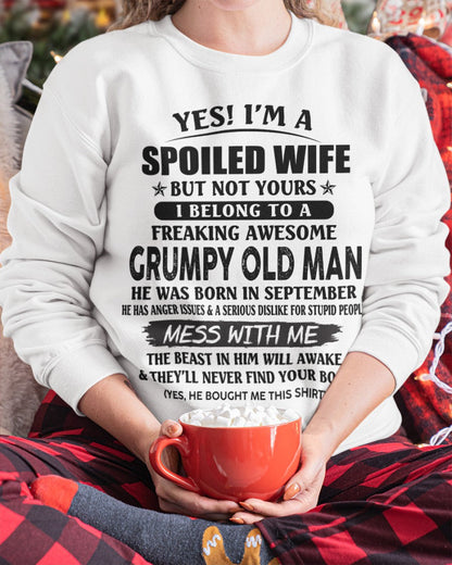 Grumpy Old Man September – Perfect gift for wife From Husband – LUNA09 (SKU08-63-09)