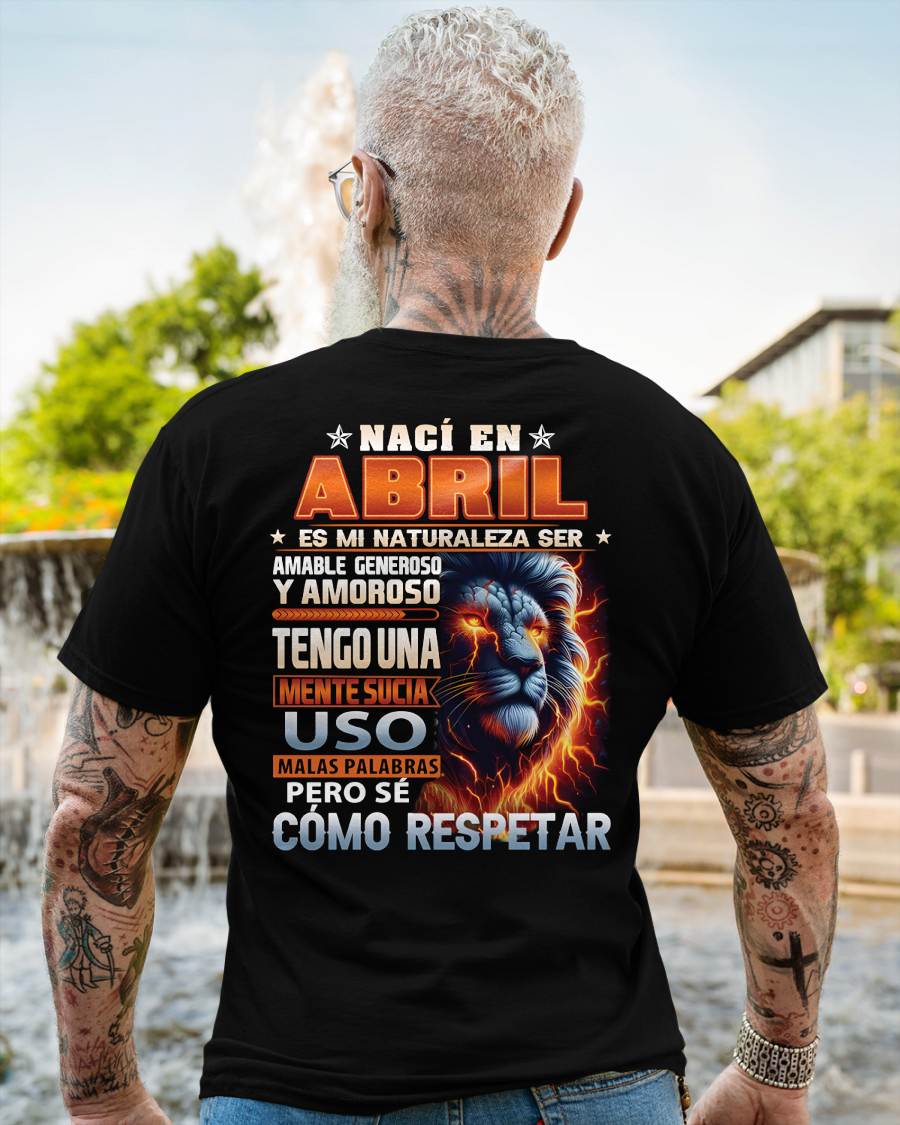 ABRIL - MENTE SUCIA PERO SÉ RESPETAR - REGALO DE CUMPLEAÑOS PARA HOMBRES - LUNA04sp (SKU10-68-04)