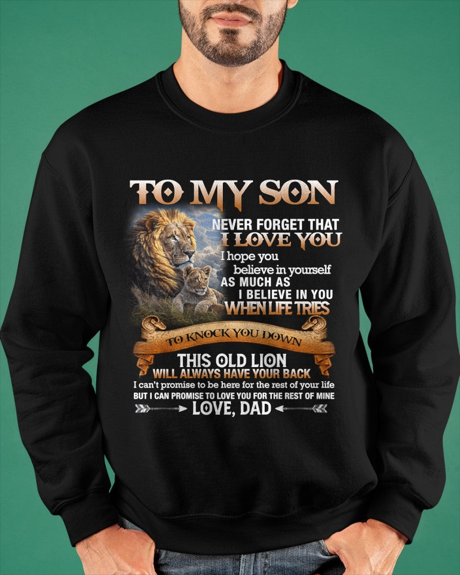 To My Son T-Shirt – Gift From Dad / Man - LUNA00 (SKU12-76)