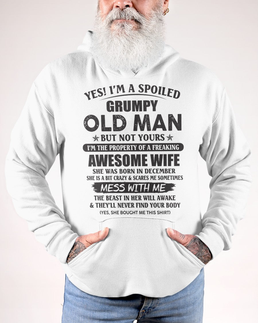 Awesome wife December - Perfect gift for husband from wife - LUNA12 (SKU96-68-12)