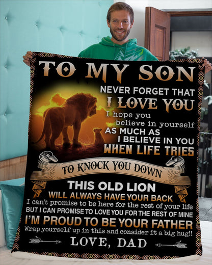 Special blanket for Son - From Dad blanket (SKUB06-54)