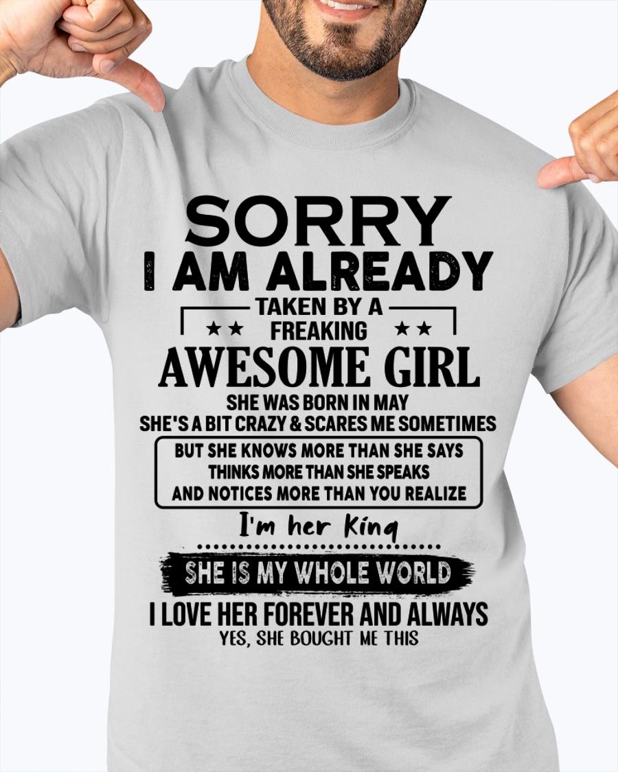 May - Awesome Girl born in May - Special gift for your boyfriend - From Wife LUNA05 (SKU.AT16)