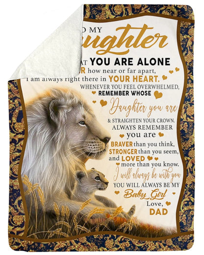 BLANKET FOR DAUGHTER – COMFORT & WARMTH GIFT FROM DAD