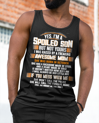 OCTOBER - Raised By A Freaking Awesome Mom - FROM MOM TO SON - LUNA10 (SKU26T-01-45-10)
