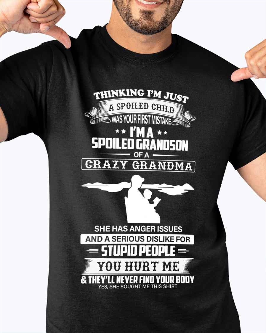Spoiled by Grandma Shirt – From Grandma to Grandson LUNA00 (SKU-GMS2-00)