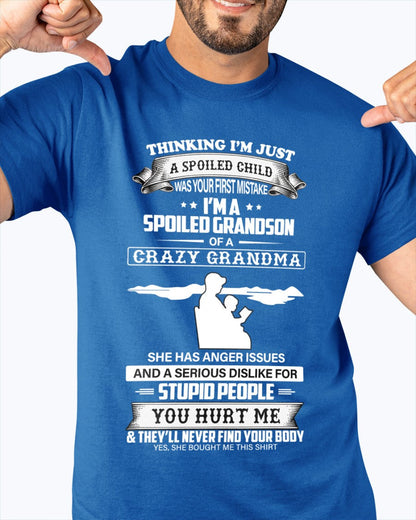 Spoiled by Grandma Shirt – From Grandma to Grandson LUNA00 (SKU-GMS2-00)
