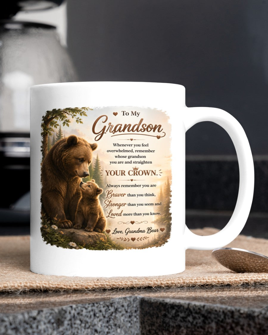 TO MY GRANDSON MUG - GIFT FROM GRANDMA - luna00 (SKU2608-246)