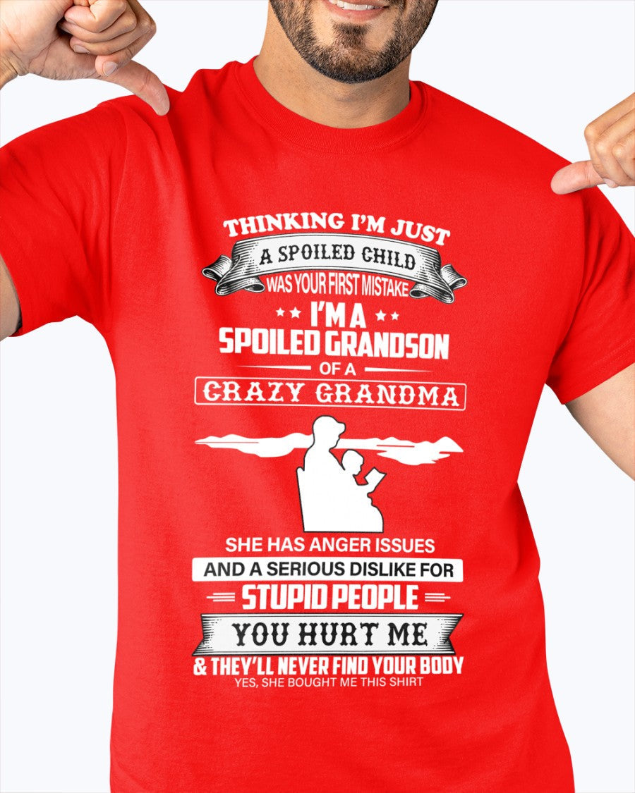 Spoiled by Grandma Shirt – From Grandma to Grandson LUNA00 (SKU-GMS2-00)