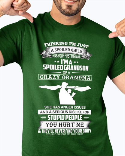 Spoiled by Grandma Shirt – From Grandma to Grandson LUNA00 (SKU-GMS2-00)